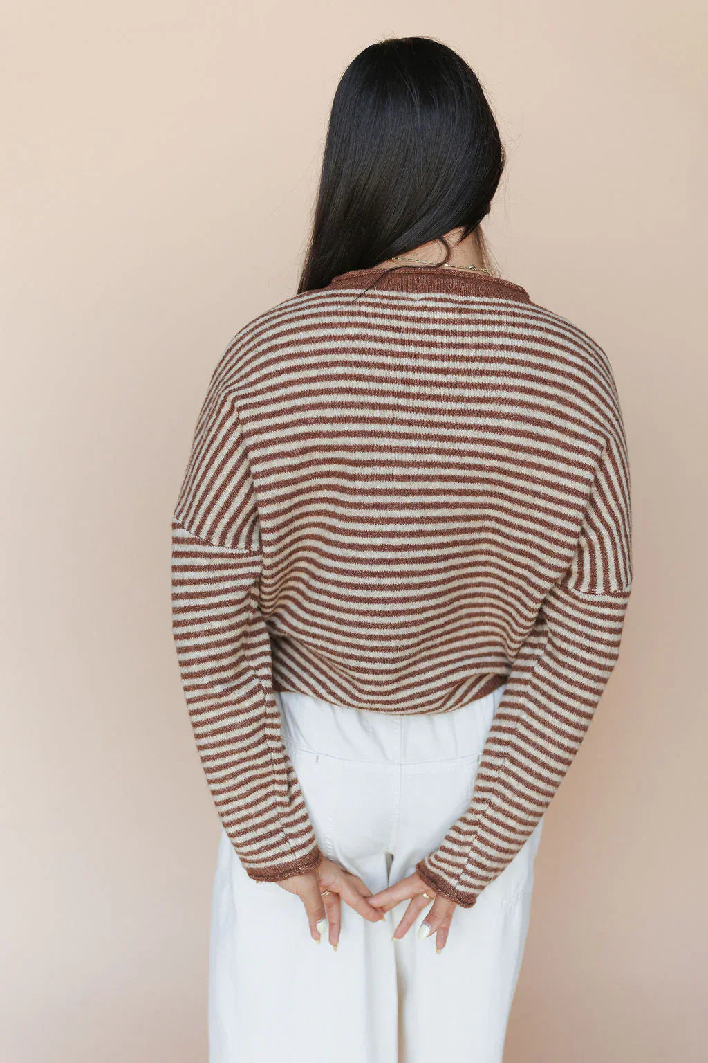 Piper Cardigan in Pinstripe