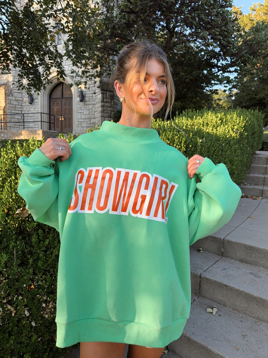 LIFE OF A SHOWGIRL MOCKNECK - REVERSIBLE