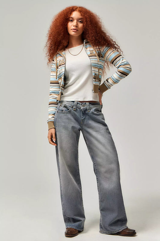 BDG Applique Stripe Zip-Up Baby Hoodie