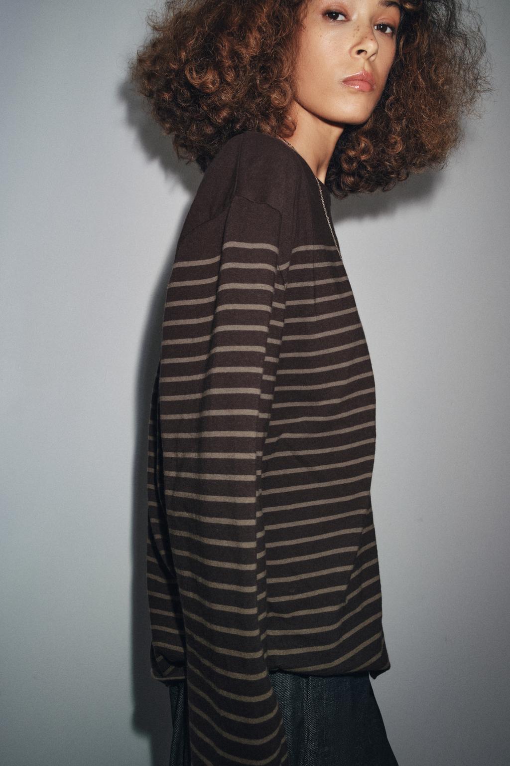 STRIPED LONG SLEEVE T-SHIRT