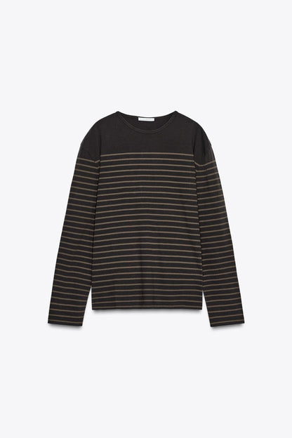 STRIPED LONG SLEEVE T-SHIRT