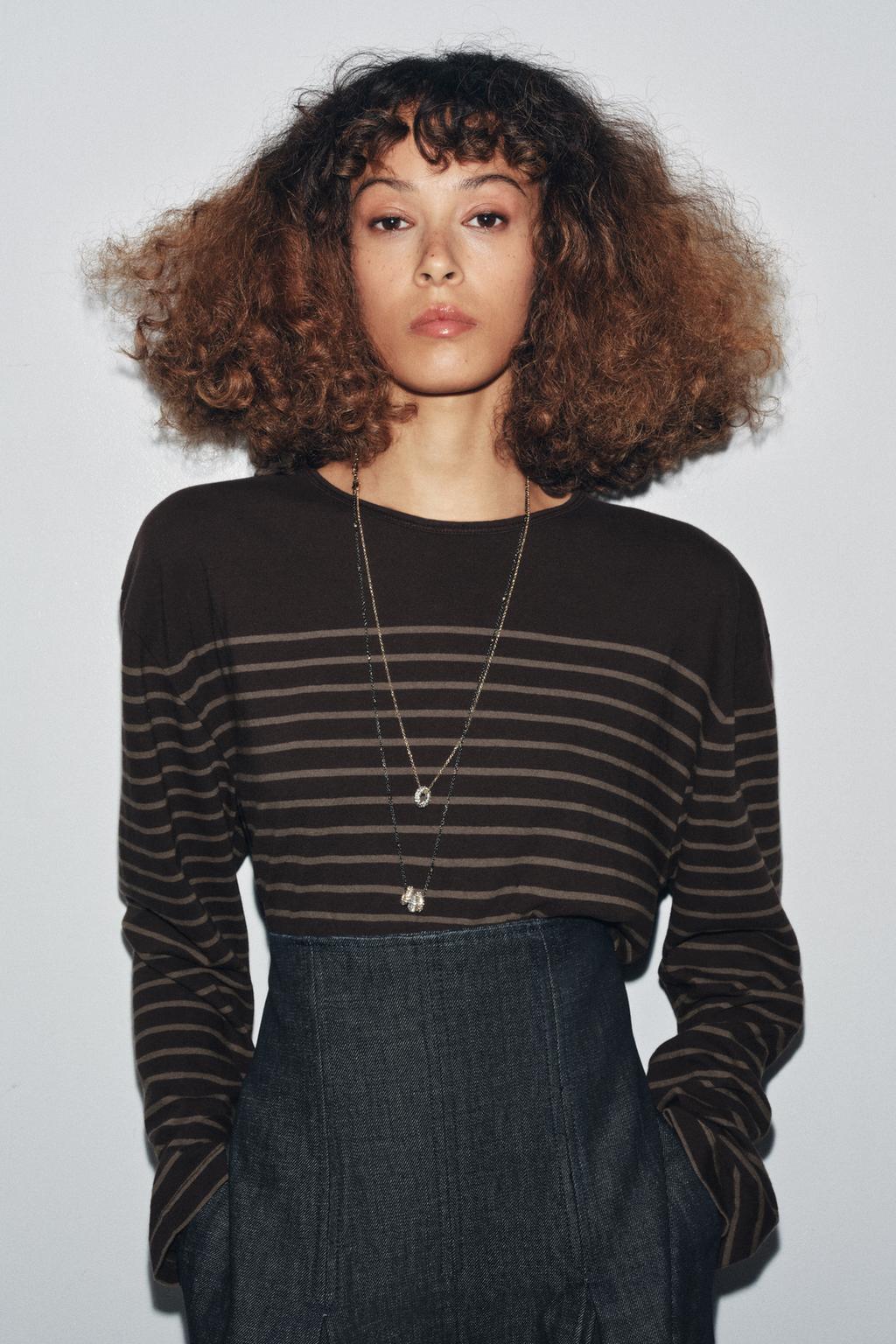 STRIPED LONG SLEEVE T-SHIRT