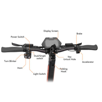 Multi-functional electric scooter Can be off-road | 65KM/H Max Speed