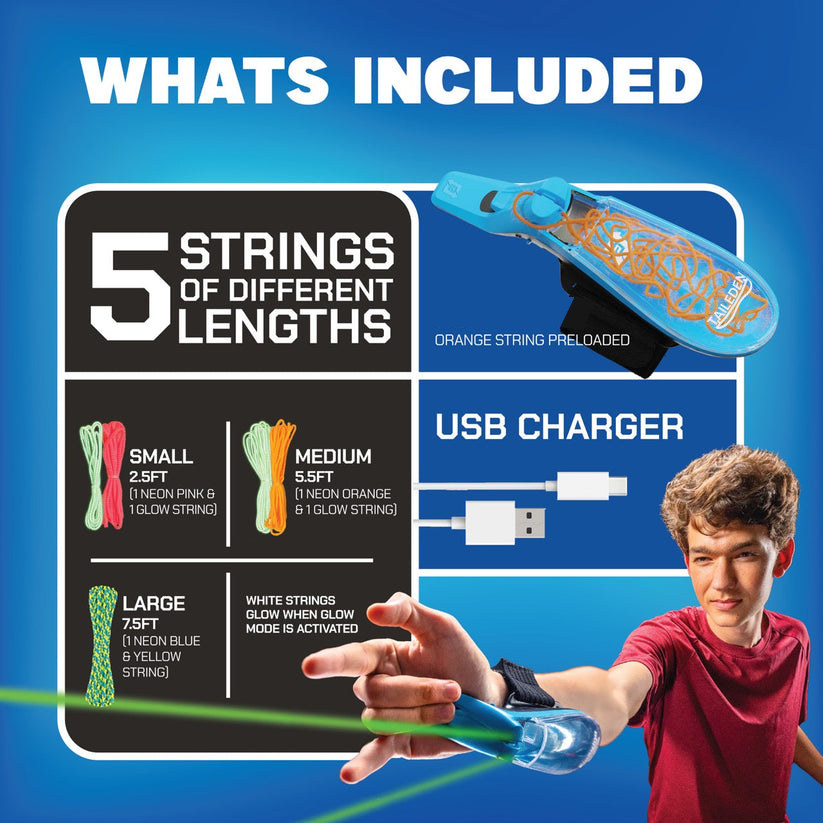 🔥 Black Friday Limited-Time Offer” 🔥World's First String Launching Webshooter that Glows-In-the-Dark - Perfect Holiday Gift