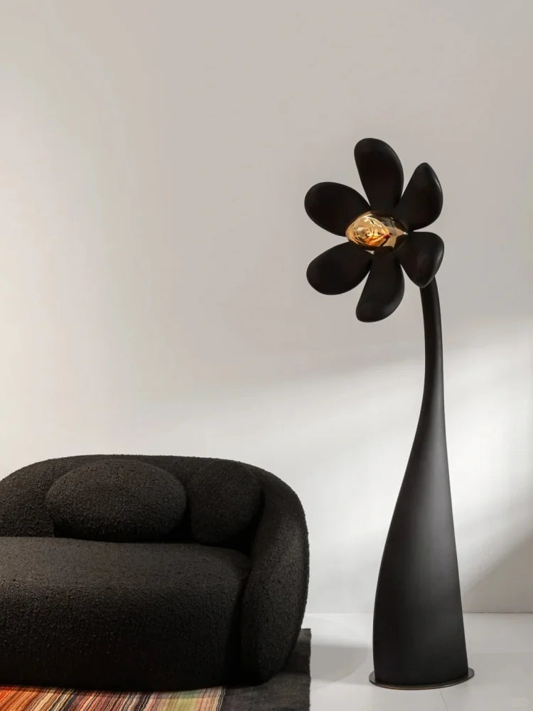 Creative Resin Sunflower Art Floor Lamp