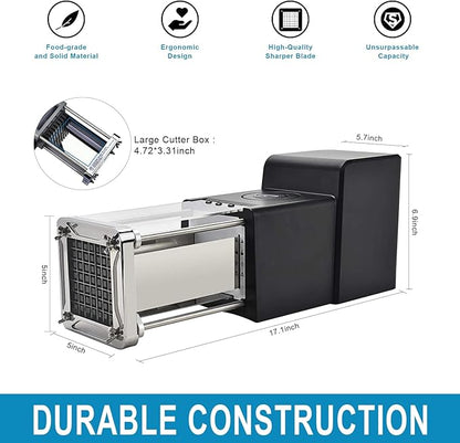 Electric French Fry Cutter, Sopito Stainless Steel Potato Cutter