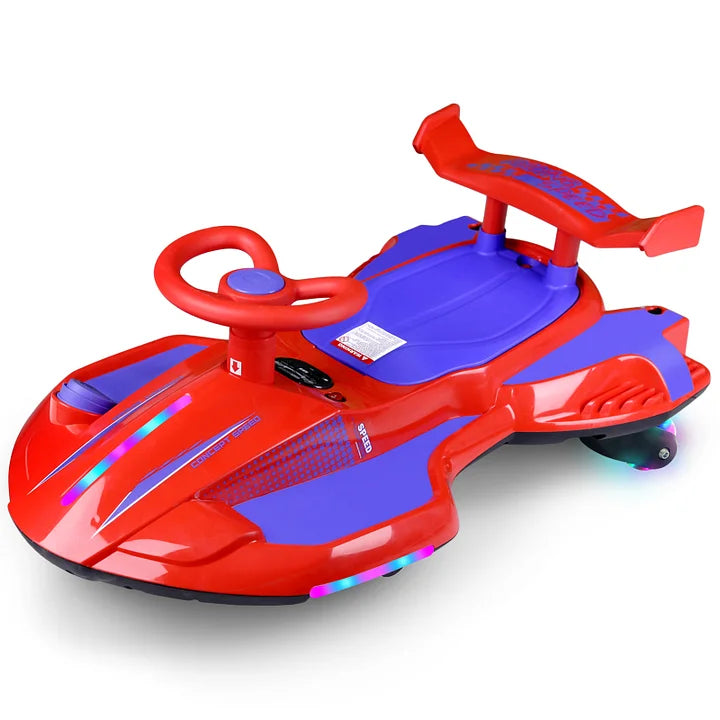 12V Go-Kart/Rocking Car 2-in-1 Kids Ride Toy – 360° Spinning Wheels