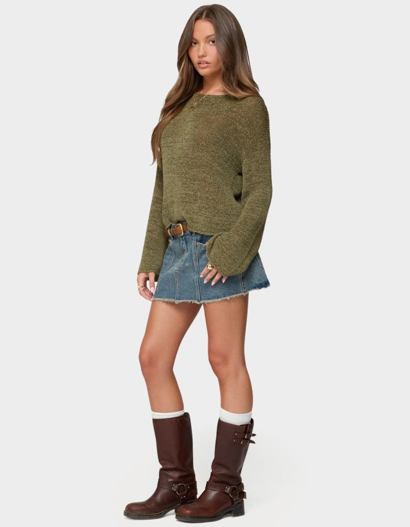 Drop Shoulder Light Sweater