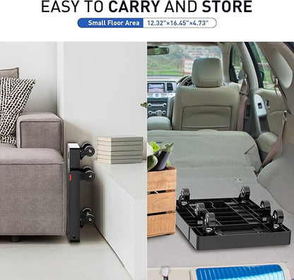 SPACEKEEPER Folding Trolley, 500-pound Heavy Duty Luggage Cart