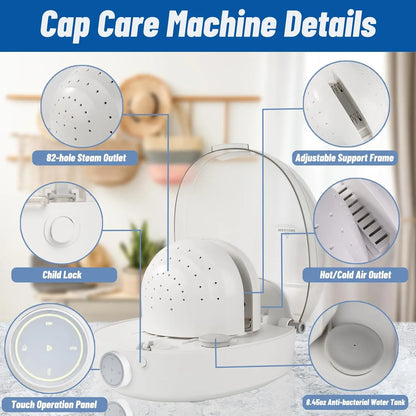 Automatic cap washing machine