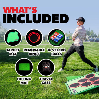 Golf Ping Pong - A backyard golf game with 16 chip shots and mats.