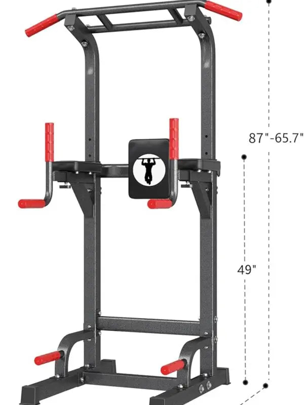 Nicole Ultimate Power 500lb Load-Bearing Adjustable Pull-Up Bar and Dip Station Home Gym Multifunctional Strength Training Station