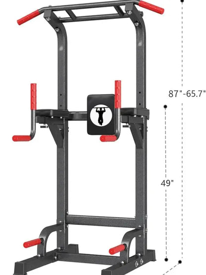 Nicole Ultimate Power 500lb Load-Bearing Adjustable Pull-Up Bar and Dip Station Home Gym Multifunctional Strength Training Station