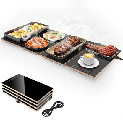 FEPPO Electric Heated Tray, 4-in-1 Meal Warmer