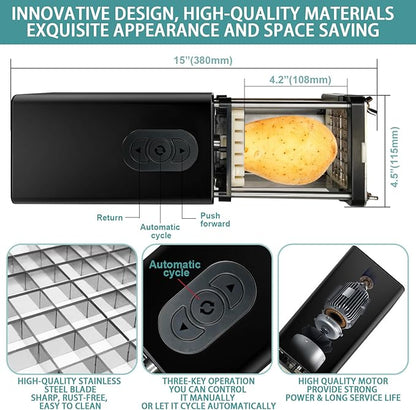 Electric French Fry Cutter, Sopito Stainless Steel Potato Cutter