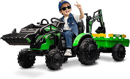 3-in-1 electric toy car for older children, 24V, suitable for older kids.