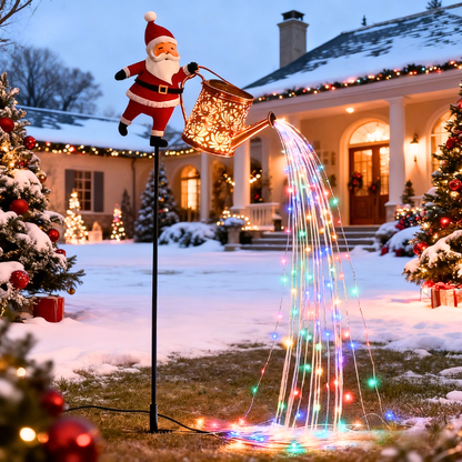 🎄 Christmas Flash Sale 🎅 49% OFF ✨Solar-Powered Santa Claus Garden Stake Kettle Light