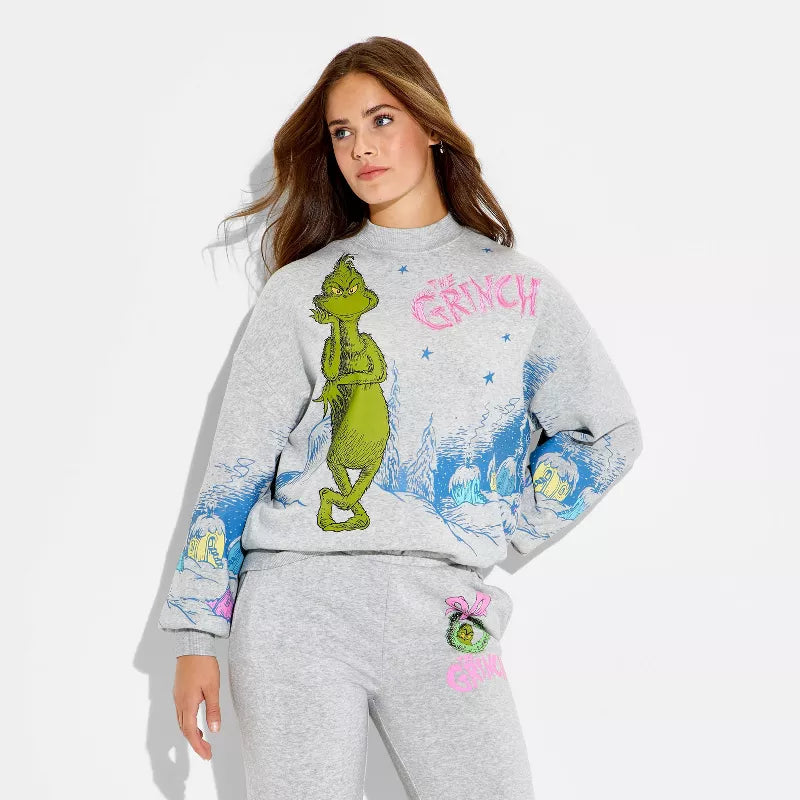The  Grinch Graphic Sweatshirt & Pants Set