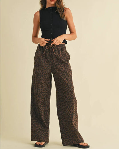 Unisex Boxy Leopard Hoodie & Pant Set