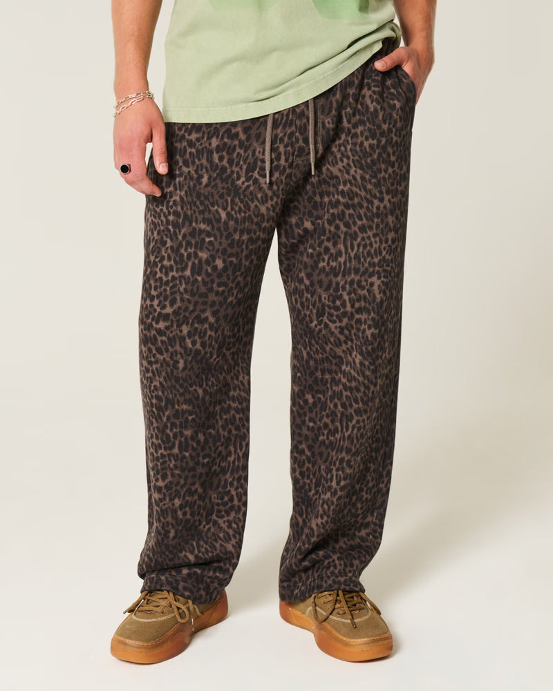 Unisex Boxy Leopard Hoodie & Pant Set