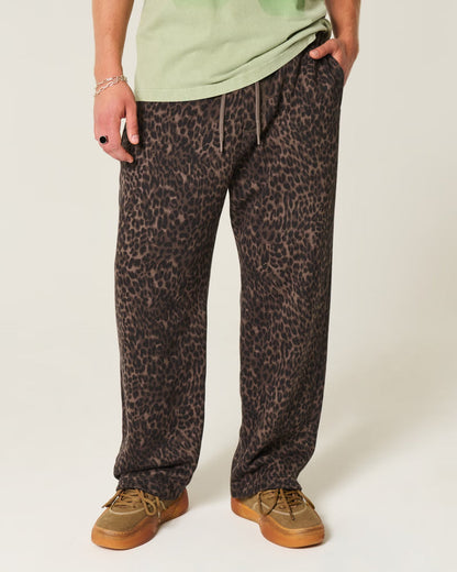 Unisex Boxy Leopard Hoodie & Pant Set