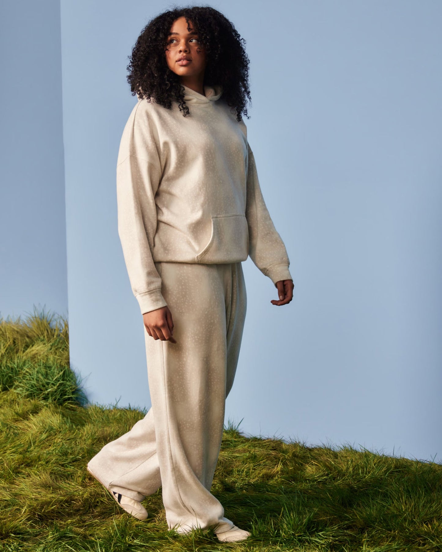 Oversized Doe Print Hoodie