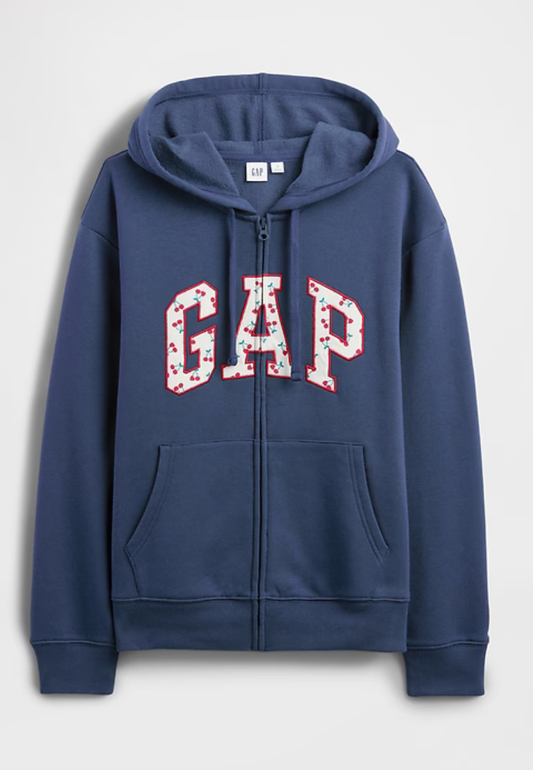 Relaxed Gap Logo Zip Hoodie