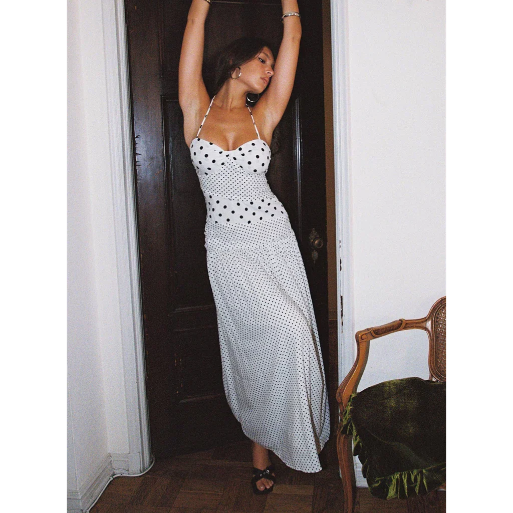 Marguerite Halter Maxi Dress