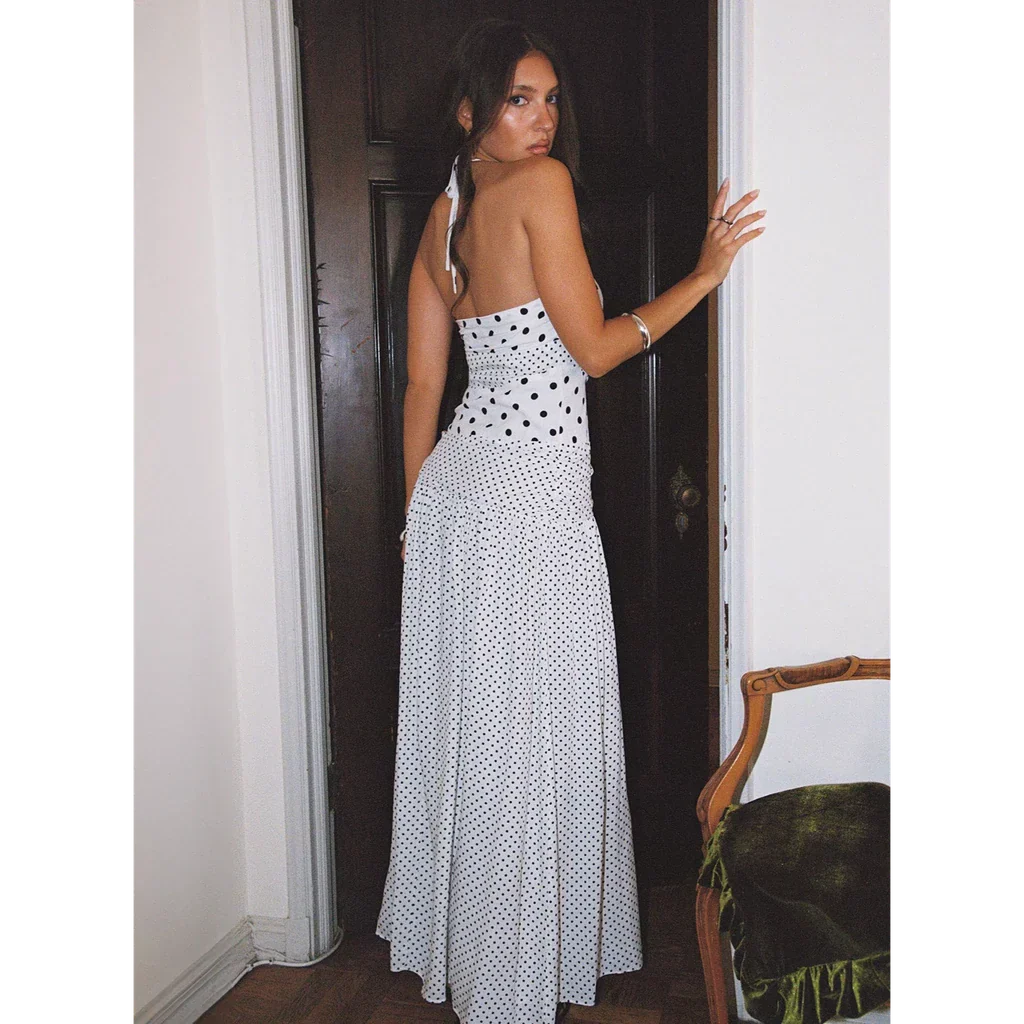 Marguerite Halter Maxi Dress