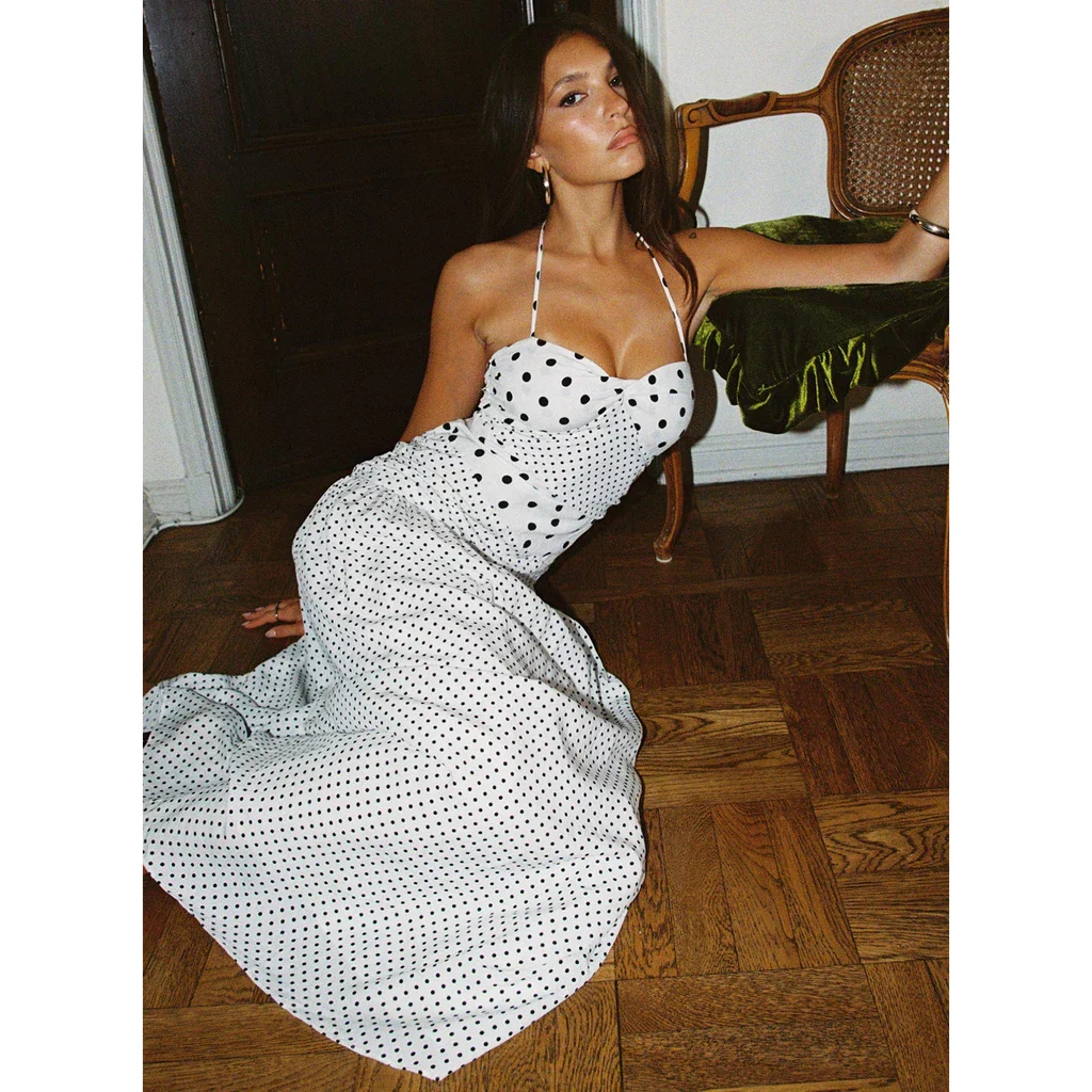 Marguerite Halter Maxi Dress