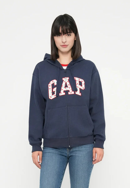 Relaxed Gap Logo Zip Hoodie